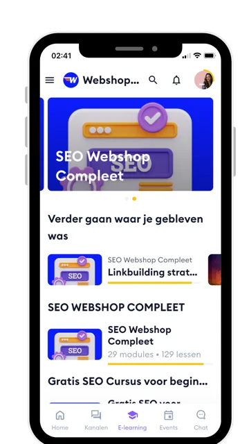 Leeromgeving met SEO-cursussen