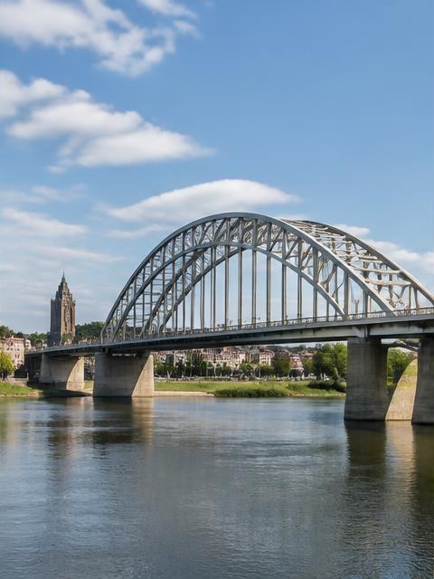 De John Frostbrug over de Rijn in Arnhem